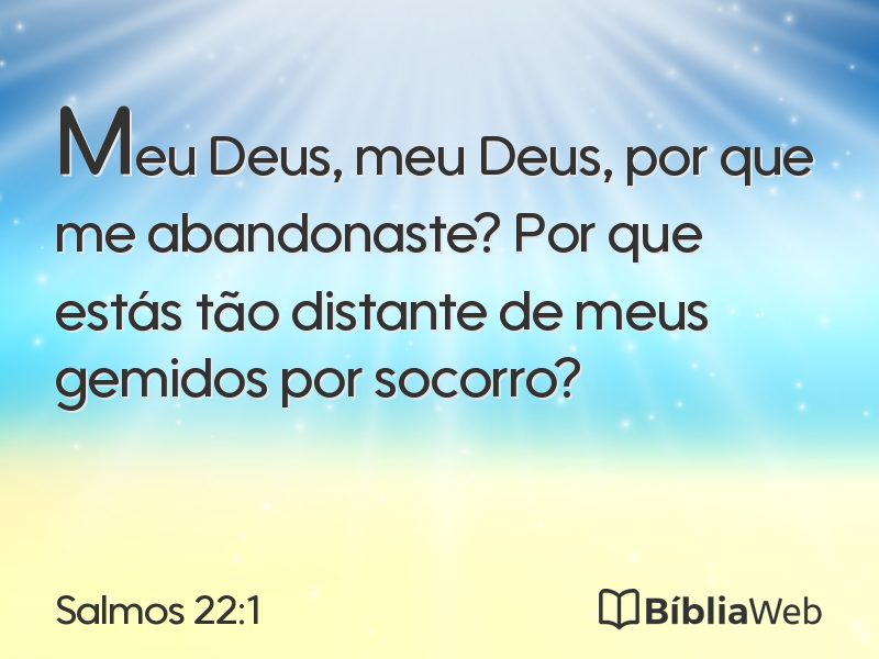 Salmos 22:1 em imagem para compartilhar