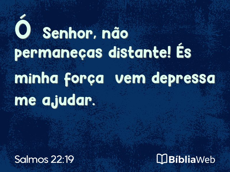 Salmos 22:19 em imagem para compartilhar