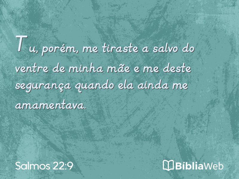Salmos 22:9 em imagem para compartilhar