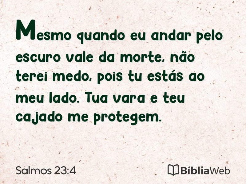 Salmos 23:4 em imagem para compartilhar