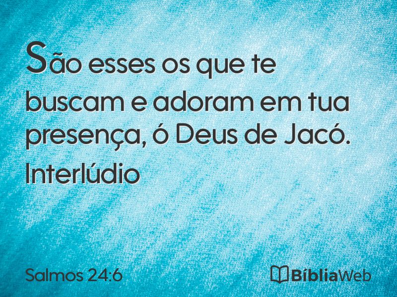 Salmos 24:6 em imagem para compartilhar