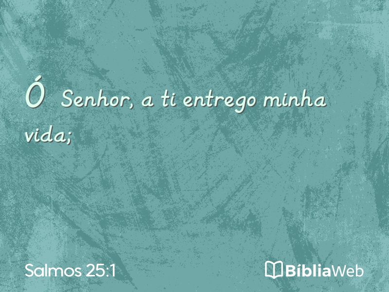 Salmos 25:1 em imagem para compartilhar