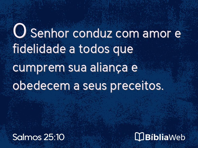 Salmos 25:10 em imagem para compartilhar