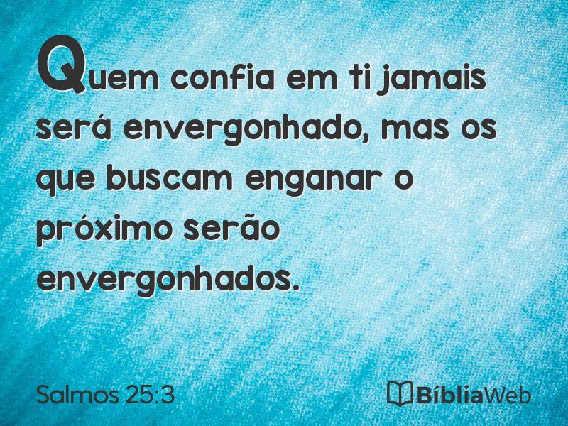 Salmos 25:3 em imagem para compartilhar
