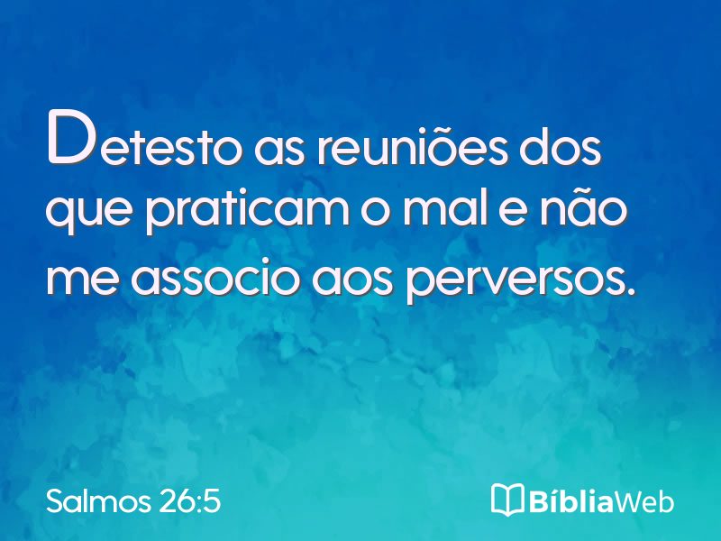 Salmos 26:5 em imagem para compartilhar