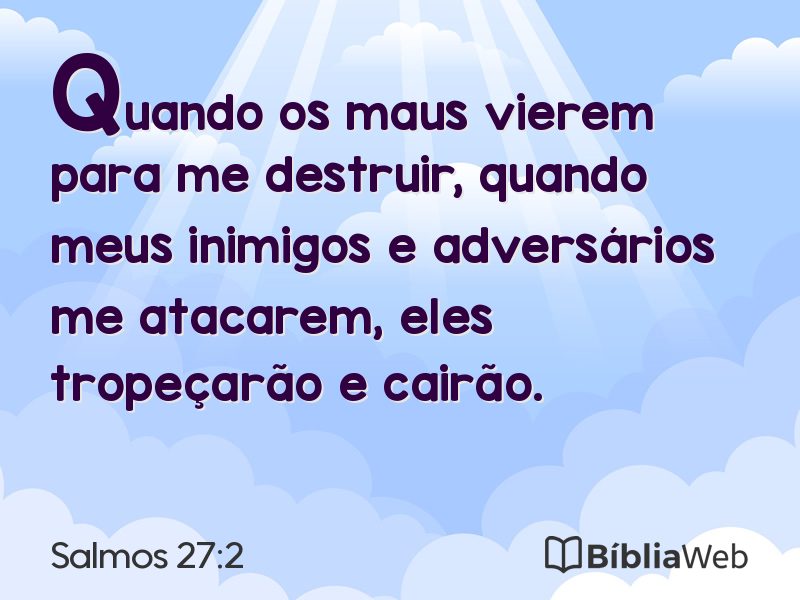 Salmos 27:2 em imagem para compartilhar