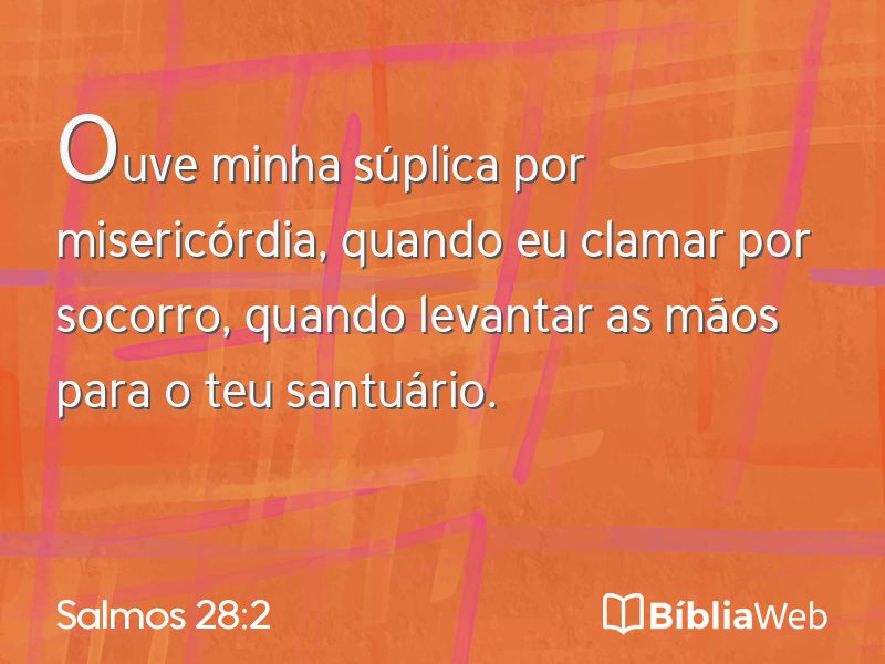 Salmos 28:2 em imagem para compartilhar