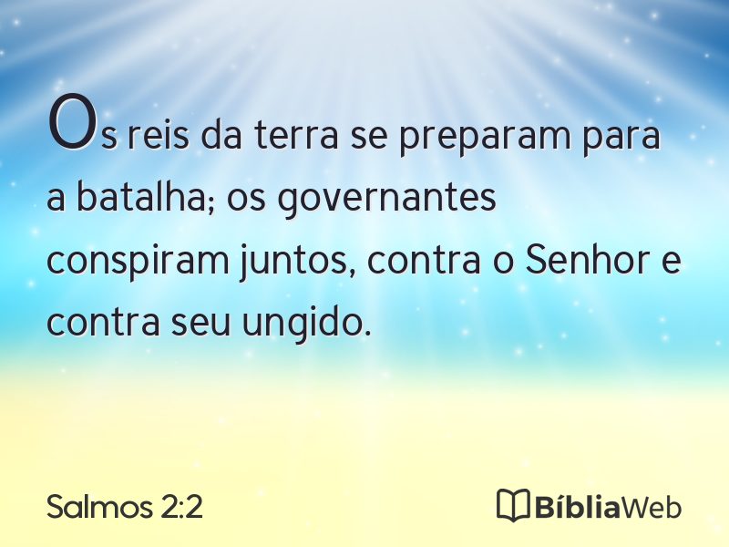 Salmos 2:2 em imagem para compartilhar