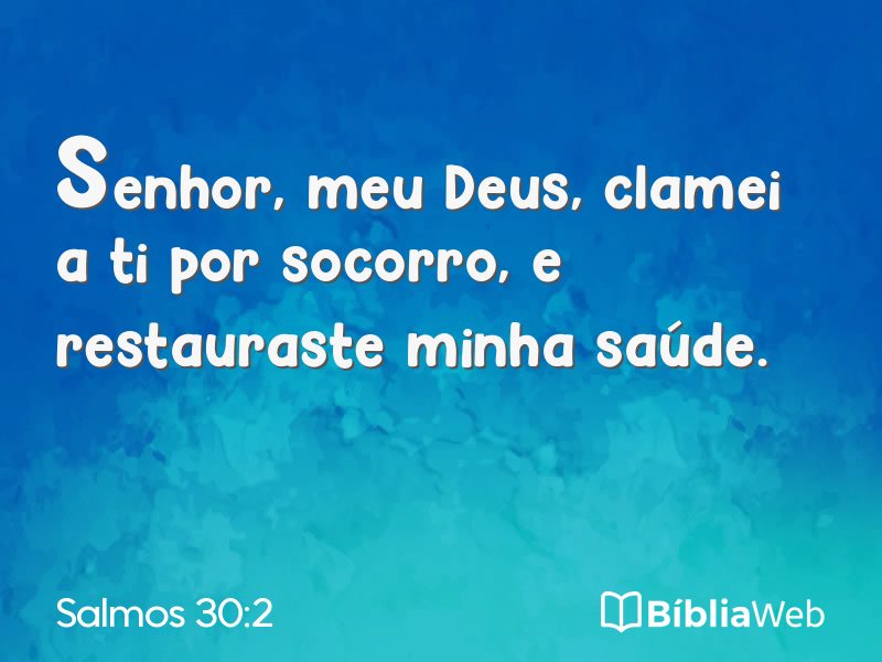 Salmos 30:2 em imagem para compartilhar
