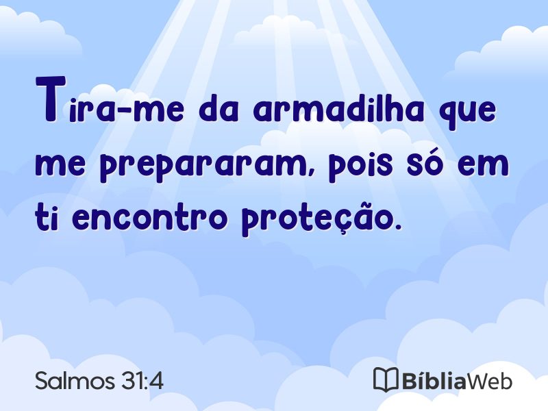 Salmos 31:4 em imagem para compartilhar