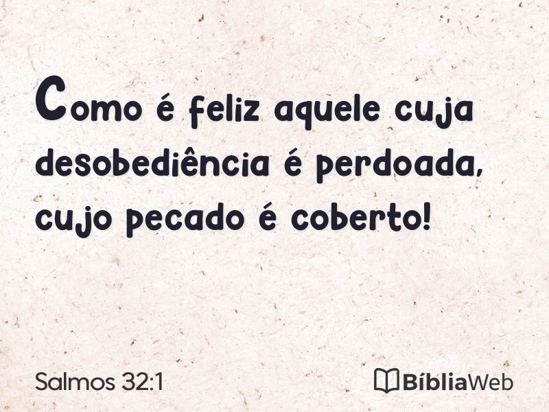 Salmos 32:1 em imagem para compartilhar