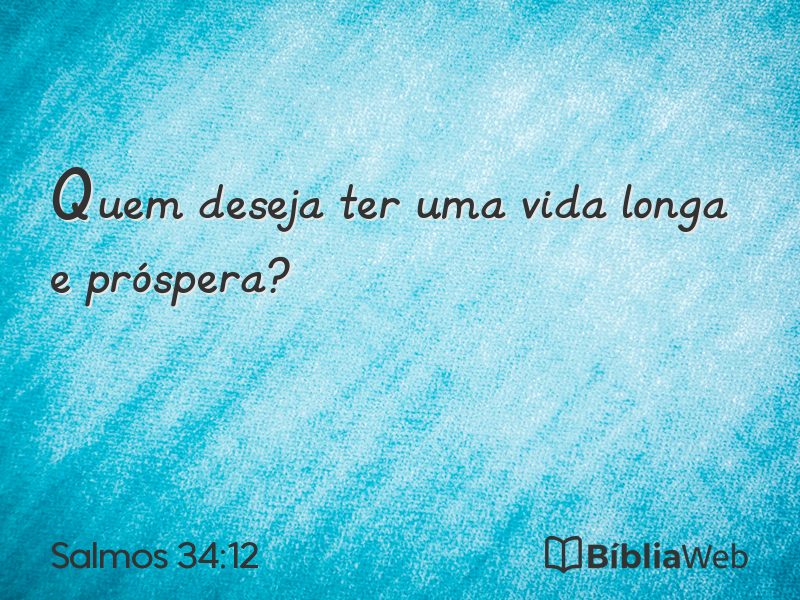 Salmos 34:12 em imagem para compartilhar