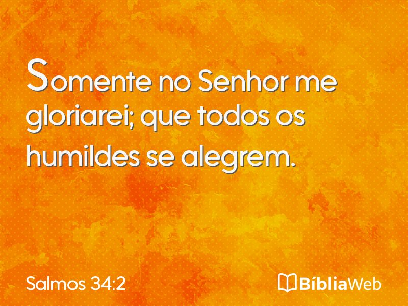 Salmos 34:2 em imagem para compartilhar