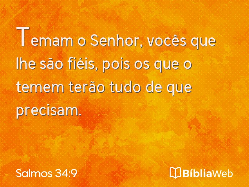 Salmos 34:9 em imagem para compartilhar