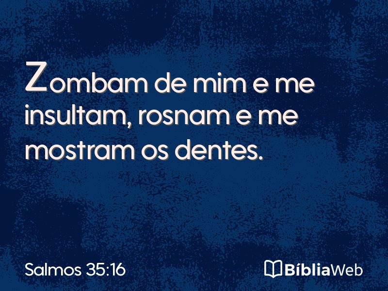 Salmos 35:16 em imagem para compartilhar