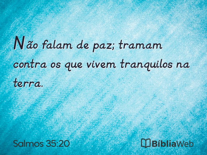 Salmos 35:20 em imagem para compartilhar