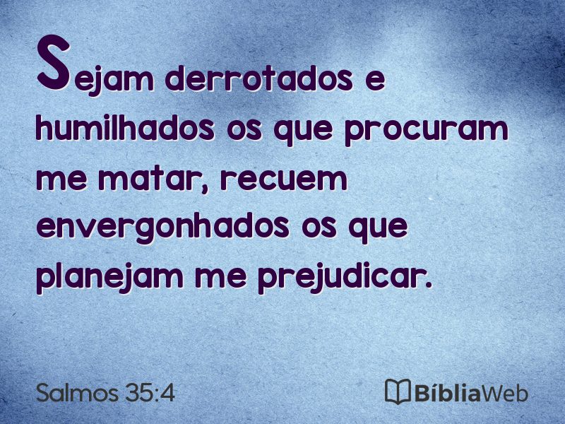 Salmos 35:4 em imagem para compartilhar