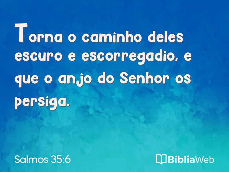 Salmos 35:6 em imagem para compartilhar