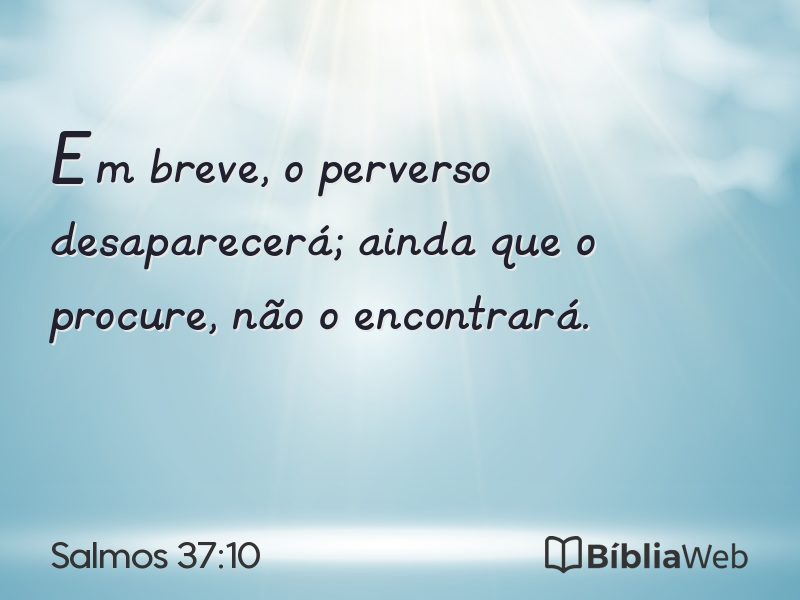 Salmos 37:10 em imagem para compartilhar