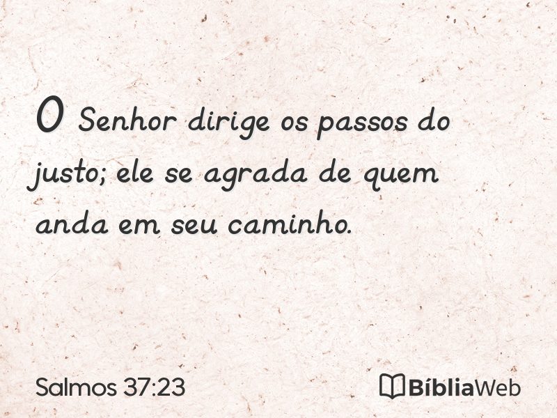 Salmos 37:23 em imagem para compartilhar