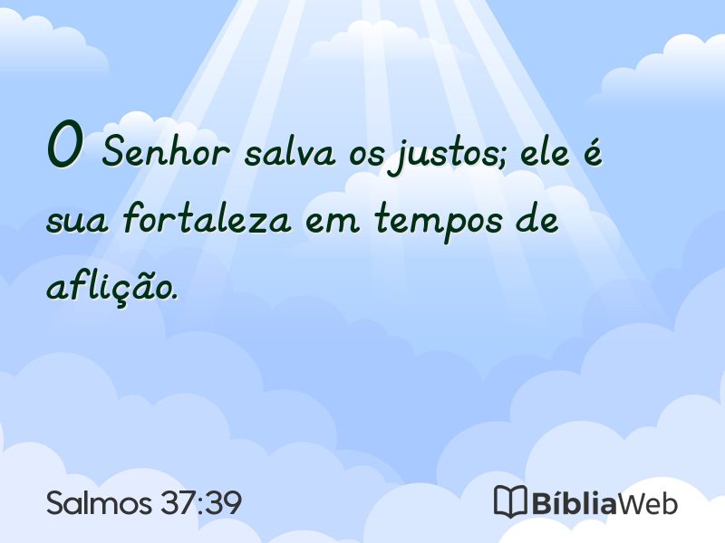 Salmos 37:39 em imagem para compartilhar