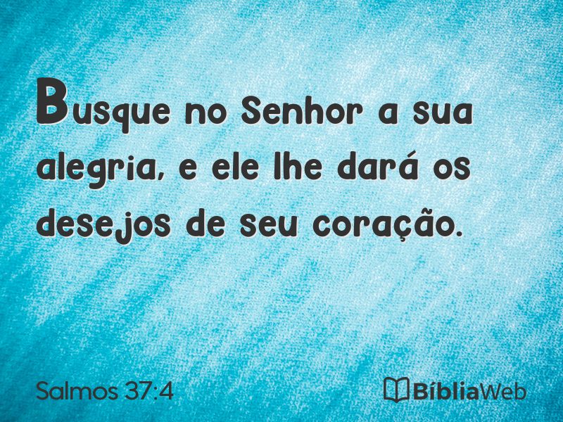 Salmos 37:4 em imagem para compartilhar