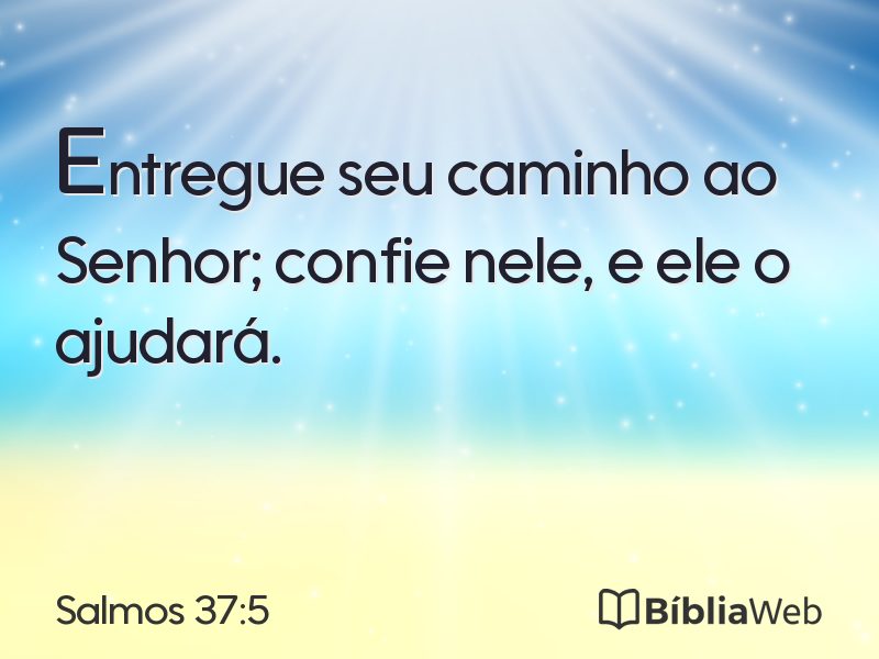 Salmos 37:5 em imagem para compartilhar