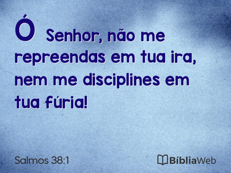 Salmos 38:1 em imagem para compartilhar