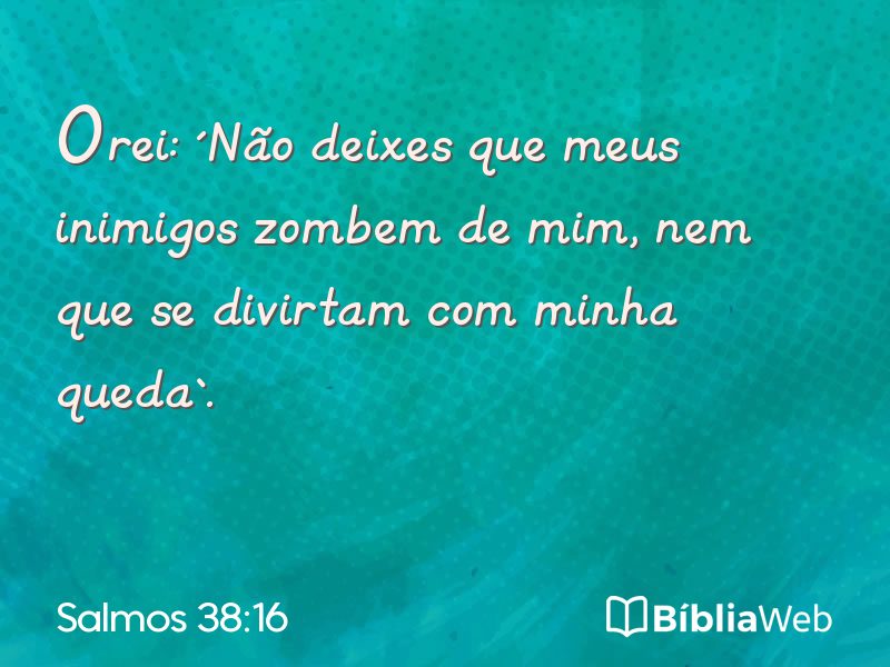 Salmos 38:16 em imagem para compartilhar