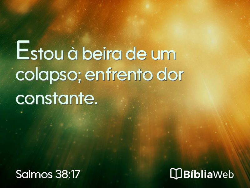 Salmos 38:17 em imagem para compartilhar