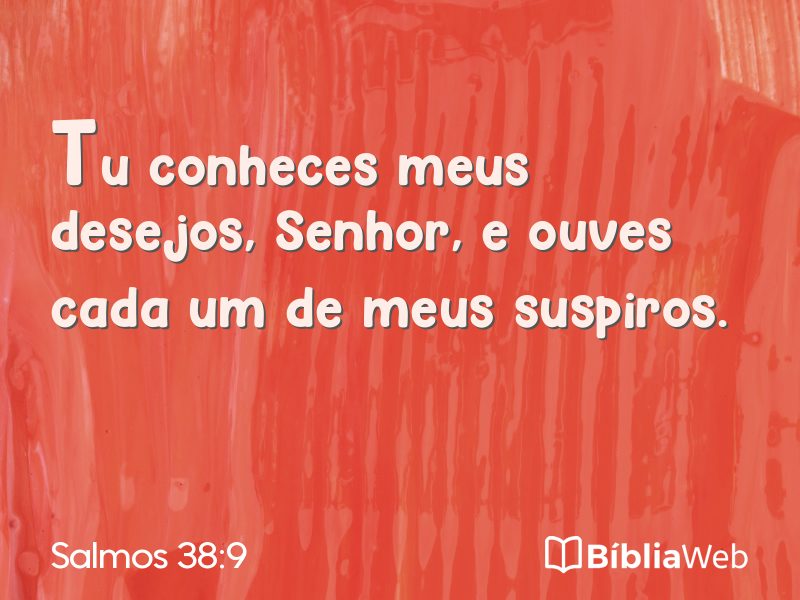 Salmos 38:9 em imagem para compartilhar