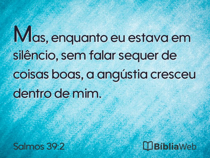 Salmos 39:2 em imagem para compartilhar