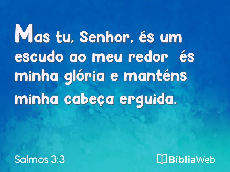 Salmos 3:3 em imagem para compartilhar