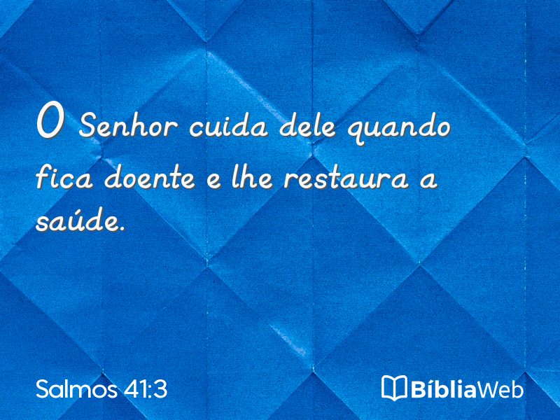 Salmos 41:3 em imagem para compartilhar