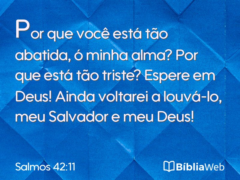 Salmos 42:11 em imagem para compartilhar