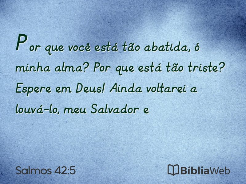 Salmos 42:5 em imagem para compartilhar
