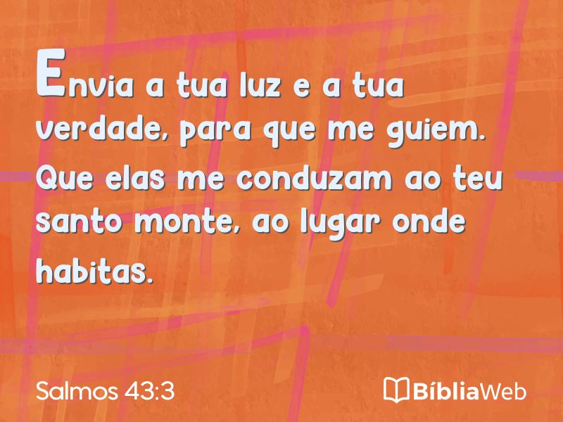 Salmos 43:3 em imagem para compartilhar