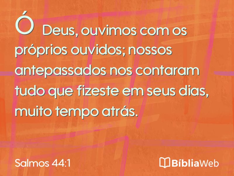 Salmos 44:1 em imagem para compartilhar