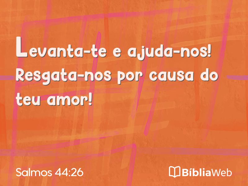 Salmos 44:26 em imagem para compartilhar