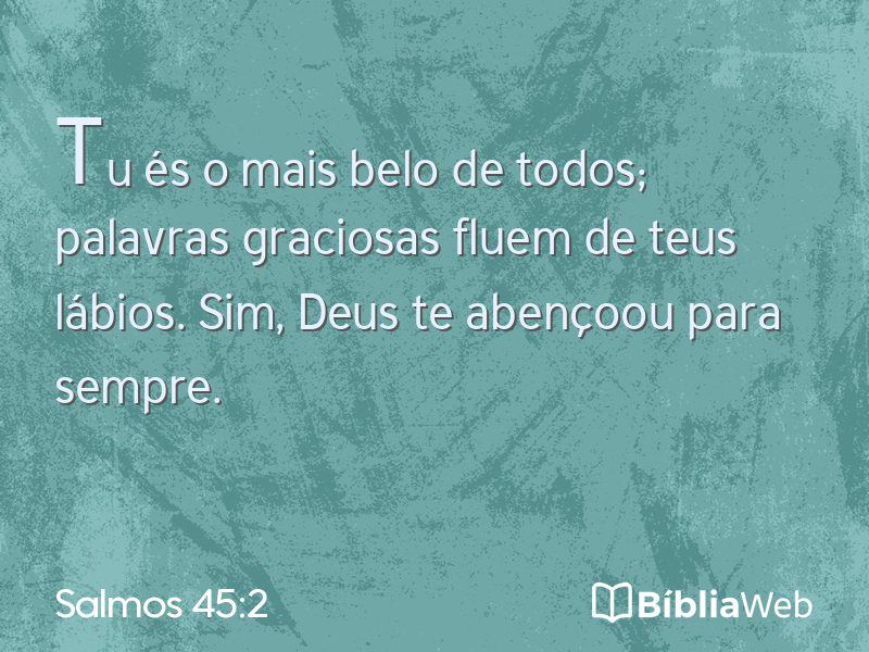 Salmos 45:2 em imagem para compartilhar