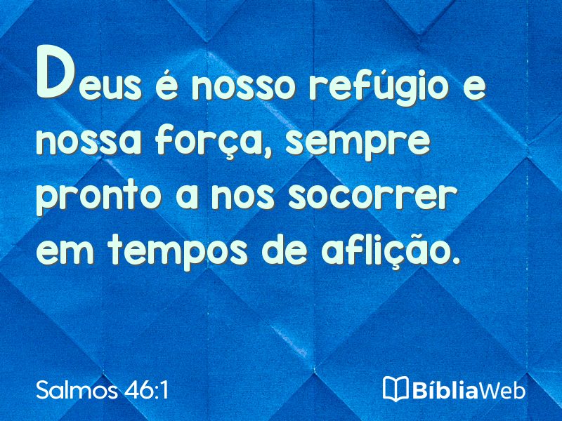 Salmos 46:1 em imagem para compartilhar
