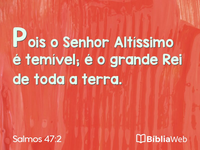 Salmos 47:2 em imagem para compartilhar
