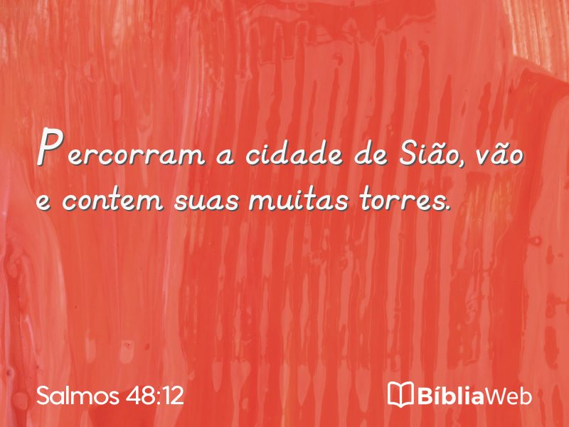 Salmos 48:12 em imagem para compartilhar