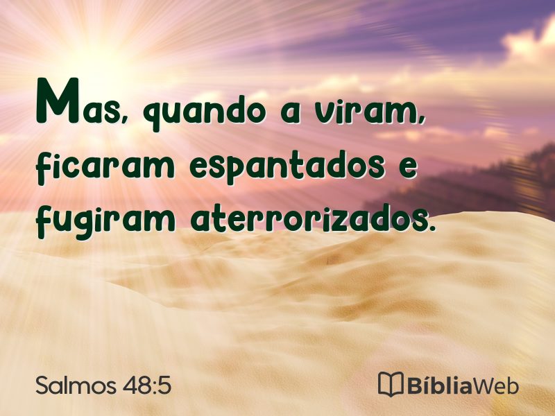 Salmos 48:5 em imagem para compartilhar