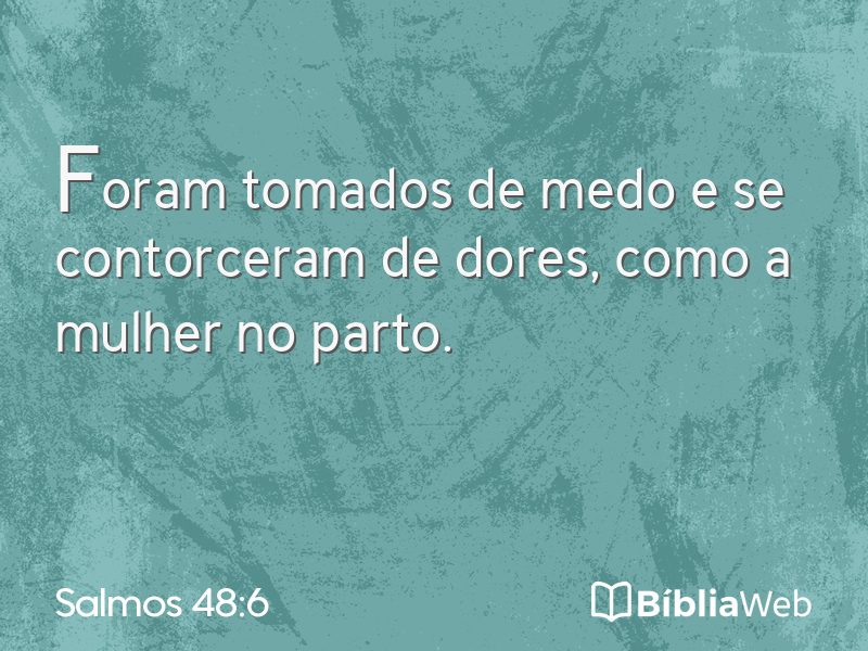 Salmos 48:6 em imagem para compartilhar