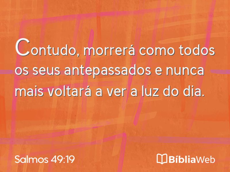 Salmos 49:19 em imagem para compartilhar