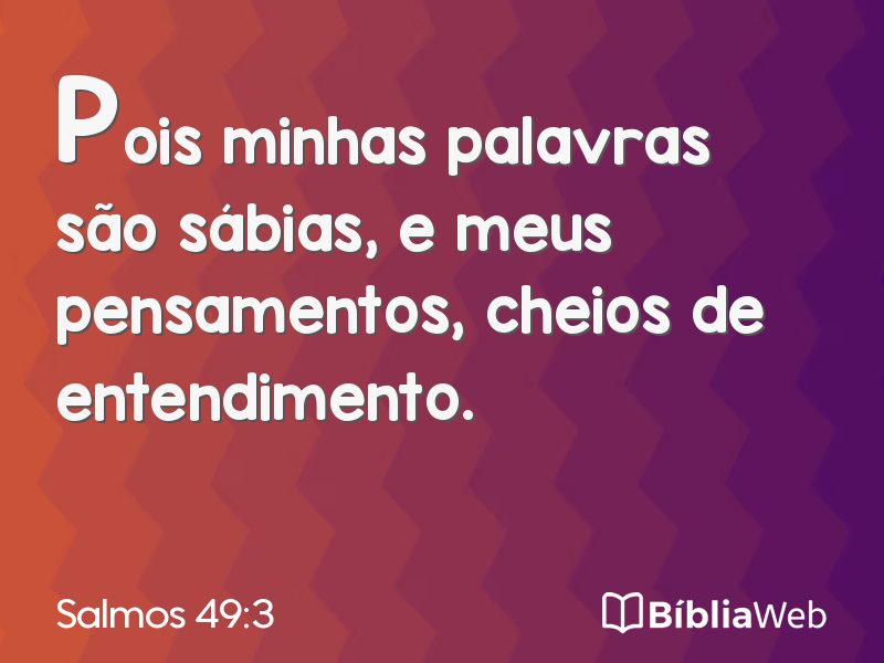 Salmos 49:3 em imagem para compartilhar