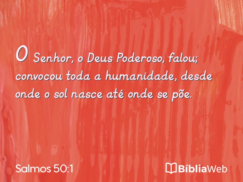 Salmos 50:1 em imagem para compartilhar
