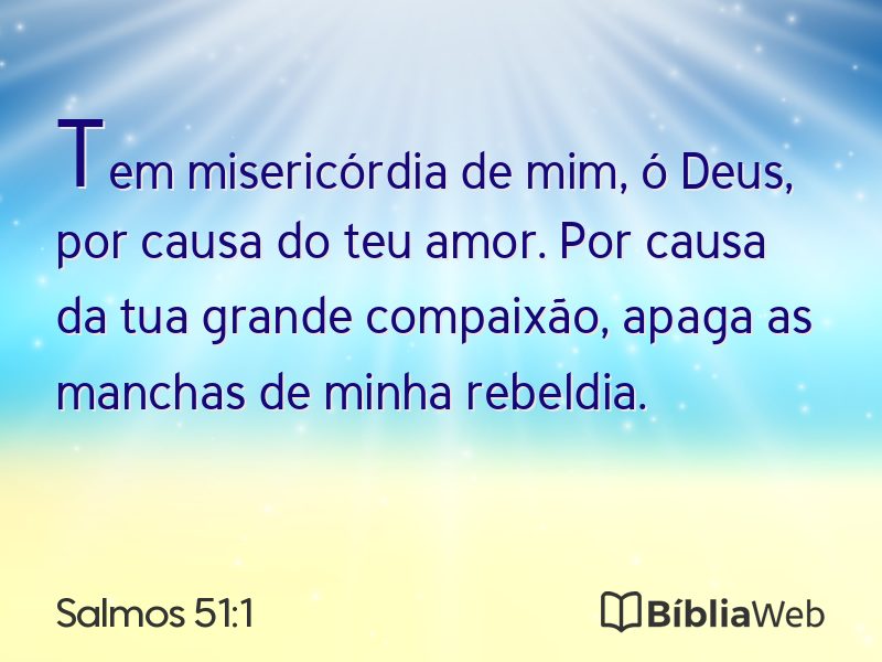 Salmos 51:1 em imagem para compartilhar