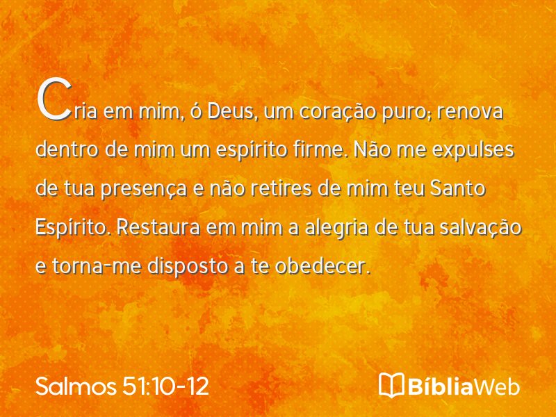 Salmos 51:10-12 em imagem para compartilhar